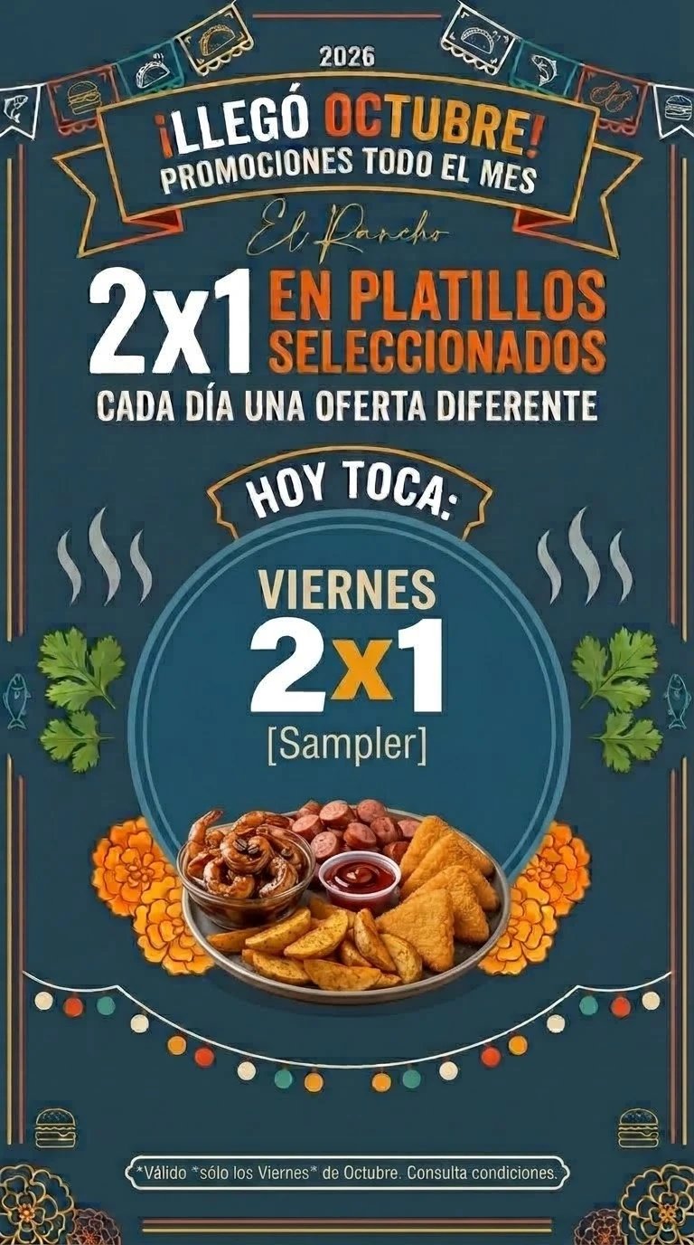 Promociones de octubre de El Rancho Restobar